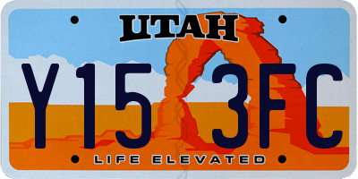 UT license plate Y153FC