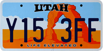UT license plate Y153FF