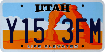 UT license plate Y153FM