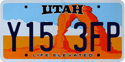 UT license plate Y153FP