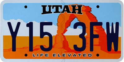 UT license plate Y153FW