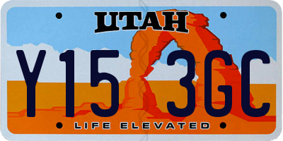 UT license plate Y153GC