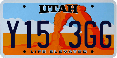 UT license plate Y153GG