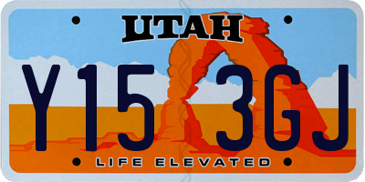 UT license plate Y153GJ