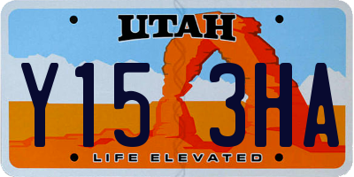 UT license plate Y153HA