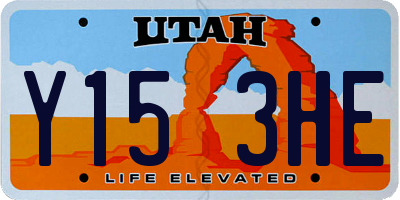 UT license plate Y153HE