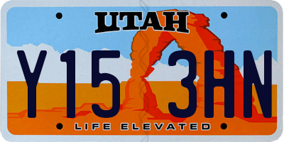 UT license plate Y153HN