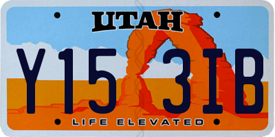 UT license plate Y153IB