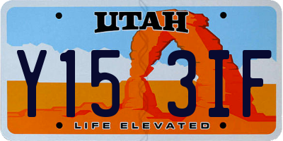 UT license plate Y153IF
