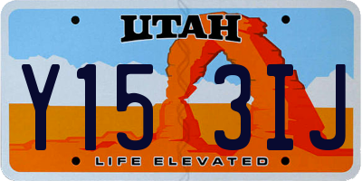 UT license plate Y153IJ