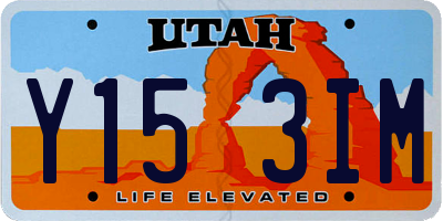 UT license plate Y153IM