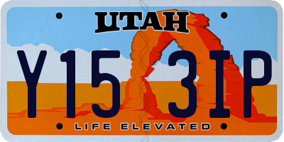 UT license plate Y153IP