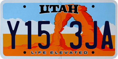 UT license plate Y153JA