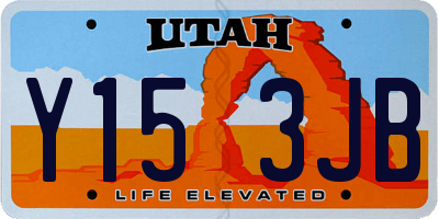 UT license plate Y153JB