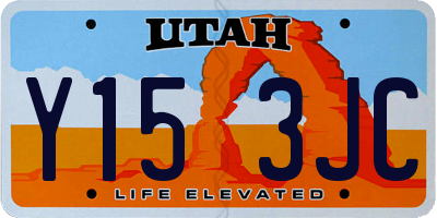 UT license plate Y153JC