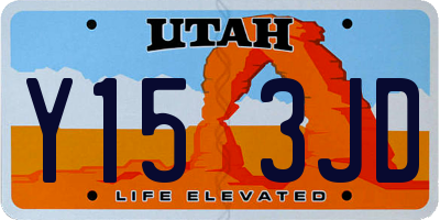 UT license plate Y153JD