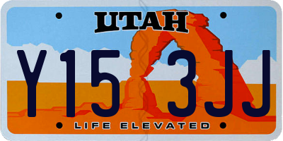 UT license plate Y153JJ