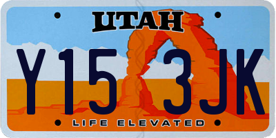 UT license plate Y153JK