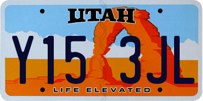UT license plate Y153JL
