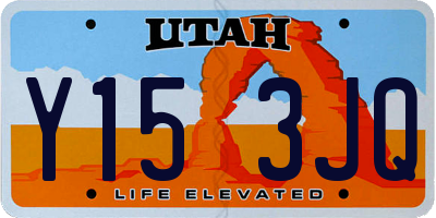 UT license plate Y153JQ