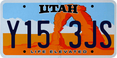 UT license plate Y153JS