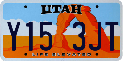 UT license plate Y153JT