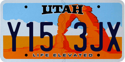 UT license plate Y153JX