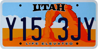 UT license plate Y153JY