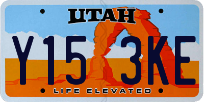 UT license plate Y153KE