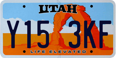 UT license plate Y153KF