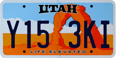 UT license plate Y153KI