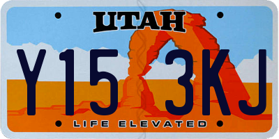 UT license plate Y153KJ