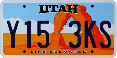 UT license plate Y153KS