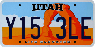 UT license plate Y153LE