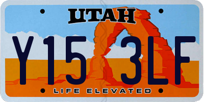 UT license plate Y153LF