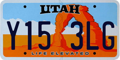 UT license plate Y153LG