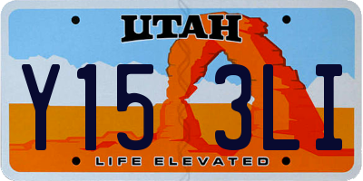 UT license plate Y153LI
