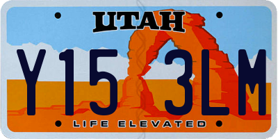 UT license plate Y153LM