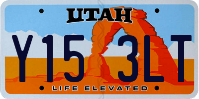 UT license plate Y153LT