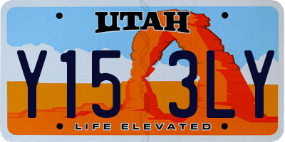 UT license plate Y153LY