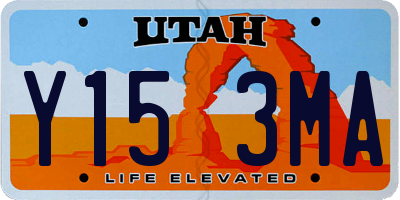 UT license plate Y153MA