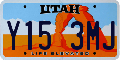 UT license plate Y153MJ