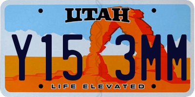 UT license plate Y153MM