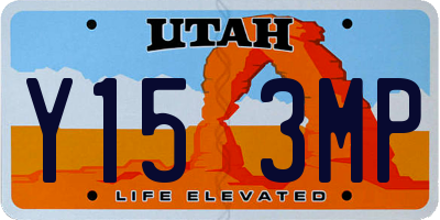 UT license plate Y153MP