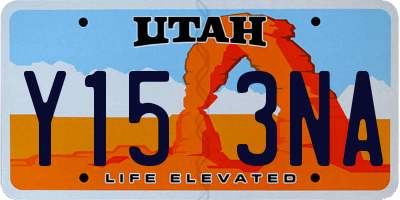 UT license plate Y153NA