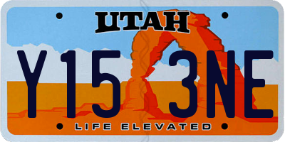 UT license plate Y153NE