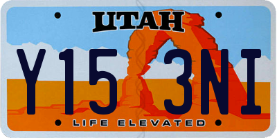 UT license plate Y153NI
