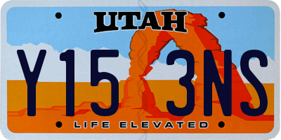 UT license plate Y153NS