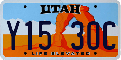 UT license plate Y153OC