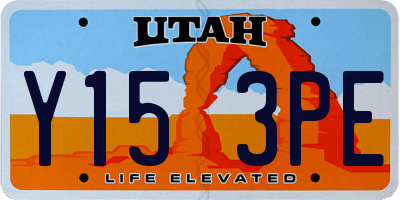 UT license plate Y153PE